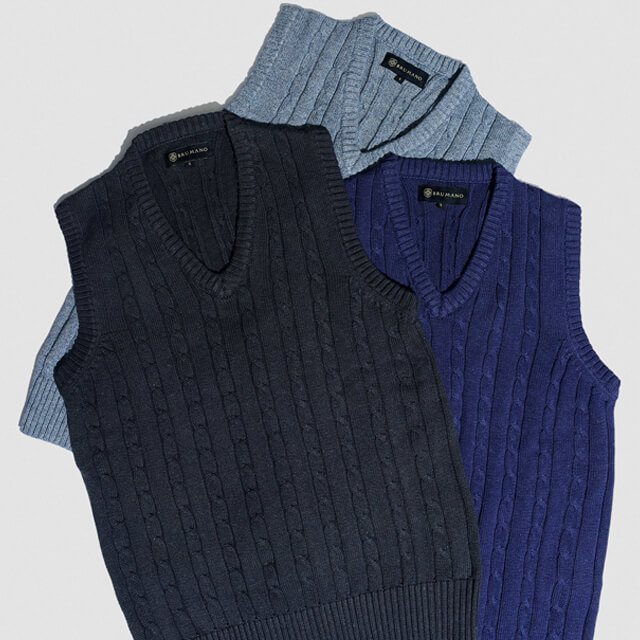 Cable-Knit Sleeveless Sweater manufactures