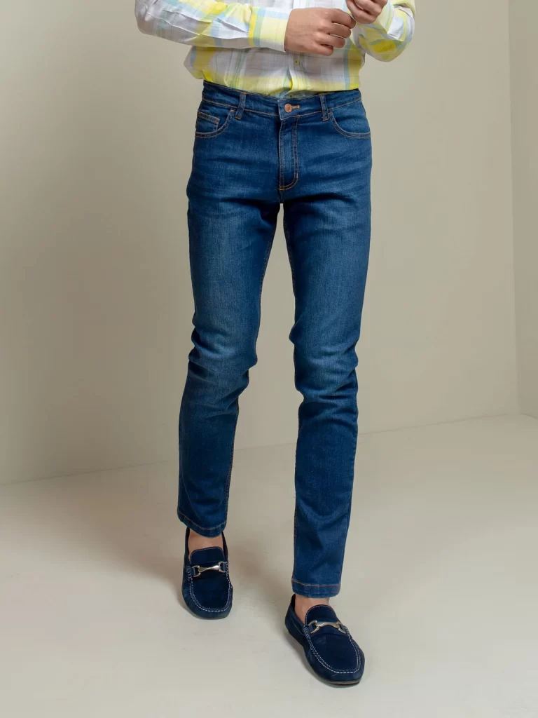 Blue Slim Fit Jeans Trousers Manufacturing Brumano