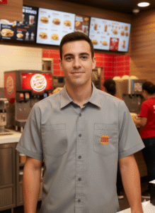 Custom OEM workwear shirt production with branding