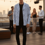 Abstract Digital Print Shirt