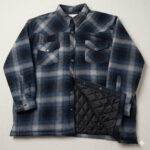 Quilted flannel jacket with insulated inner lining