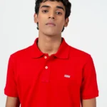 Red Private Label Pima Polo