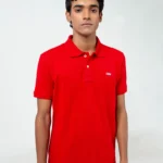 Red Pique Polo – OEM Production